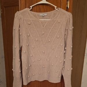 Fate Cream Pom-Pom Sweater
